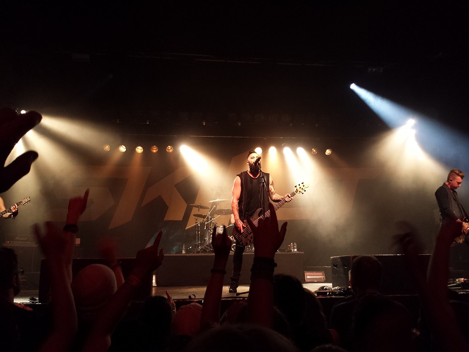 Man singing on the stage